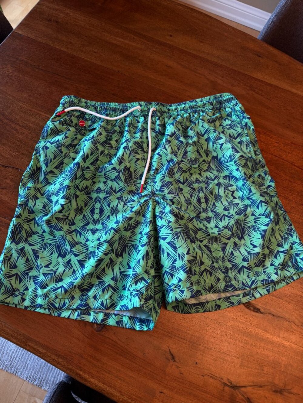 Kiton Men's Bathing Suit - New - No tags XXL - abstract print
